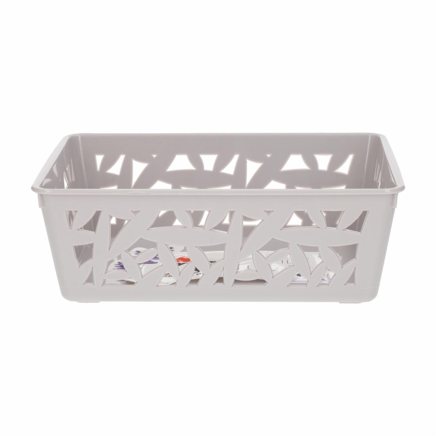 Canastilla Papiro Lavanda Gris CASA PICA Pequeña