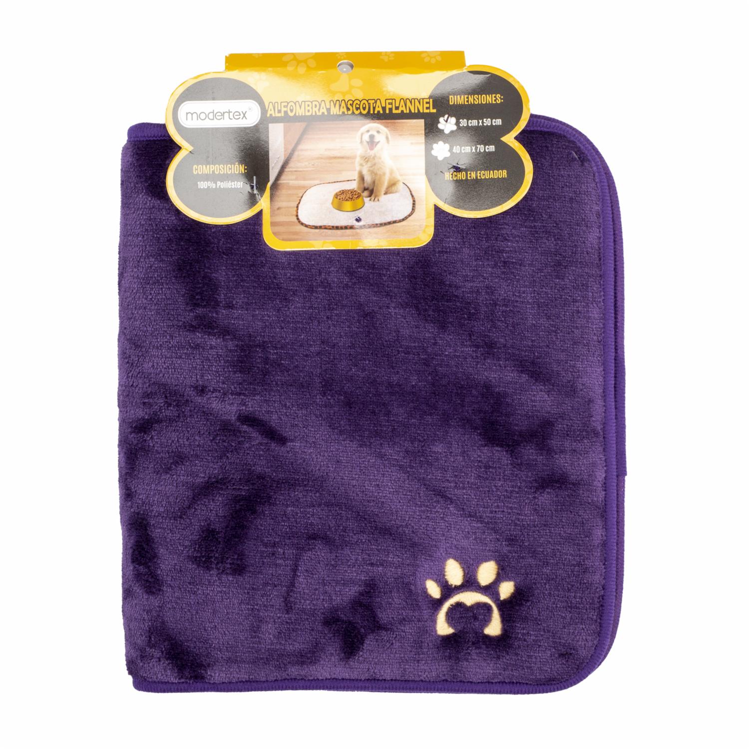Alfombra Para Mascota Color Morado MODERTEX 30 Cm X 50 Cm