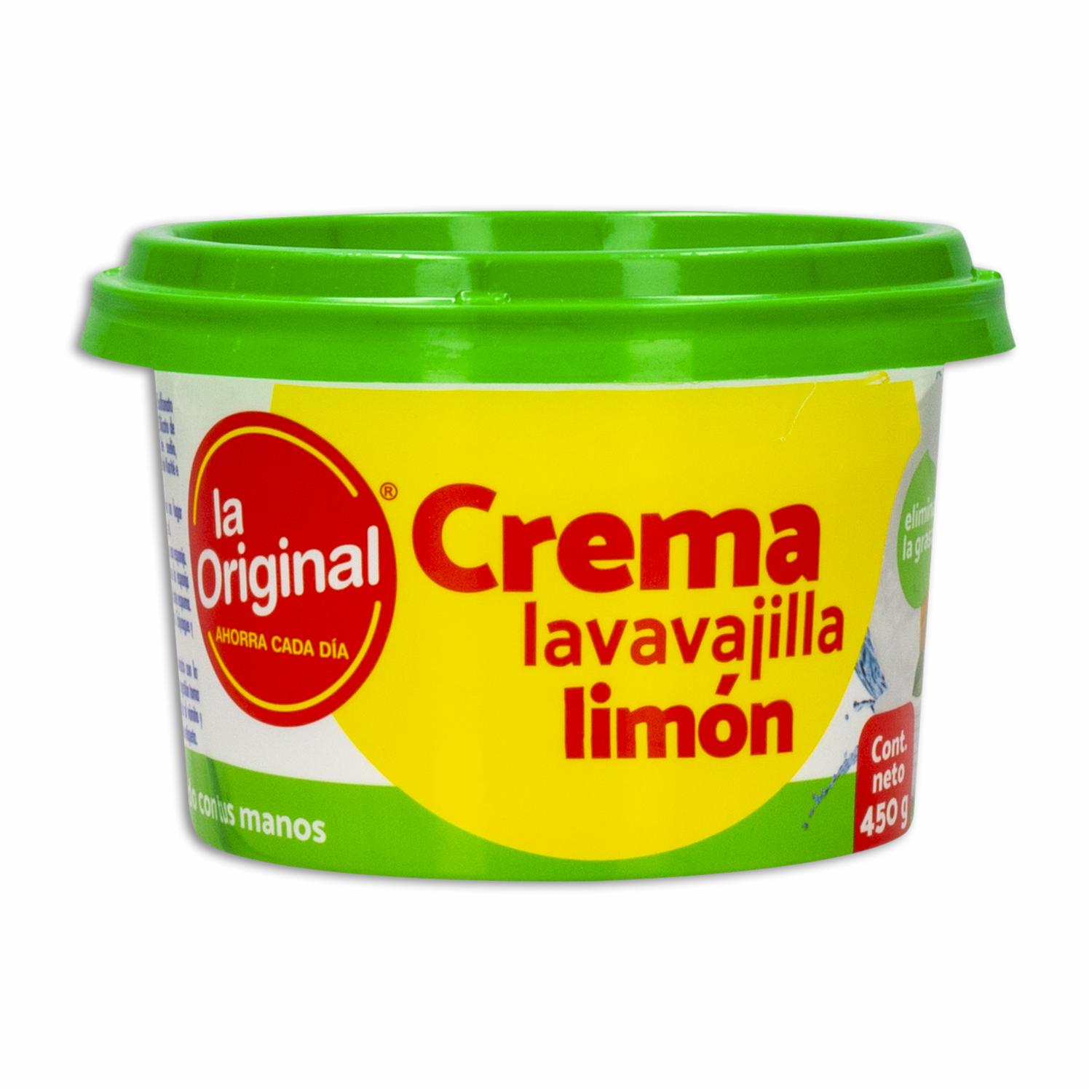 Crema Lavavajilla Aroma Limón LA ORIGINAL 450 G