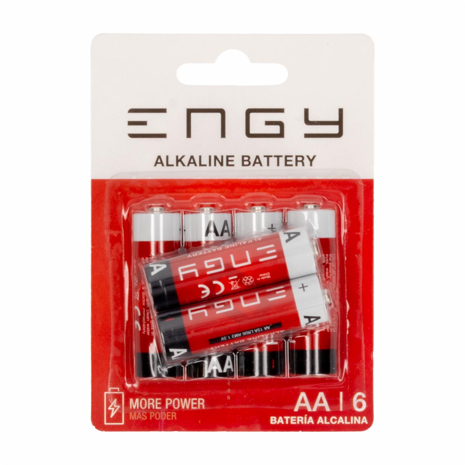 Pilas Alcalinas AA ENGY X 6 Uds