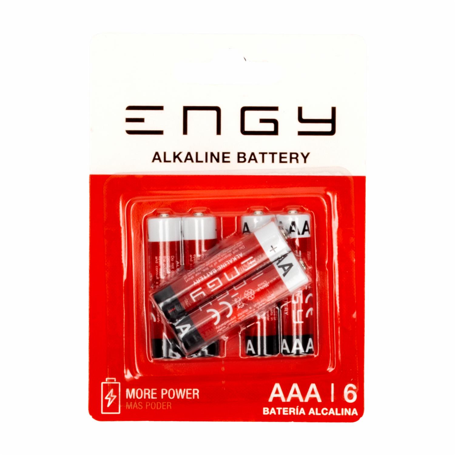 Pilas Alcalinas AAA ENGY X 6 Uds
