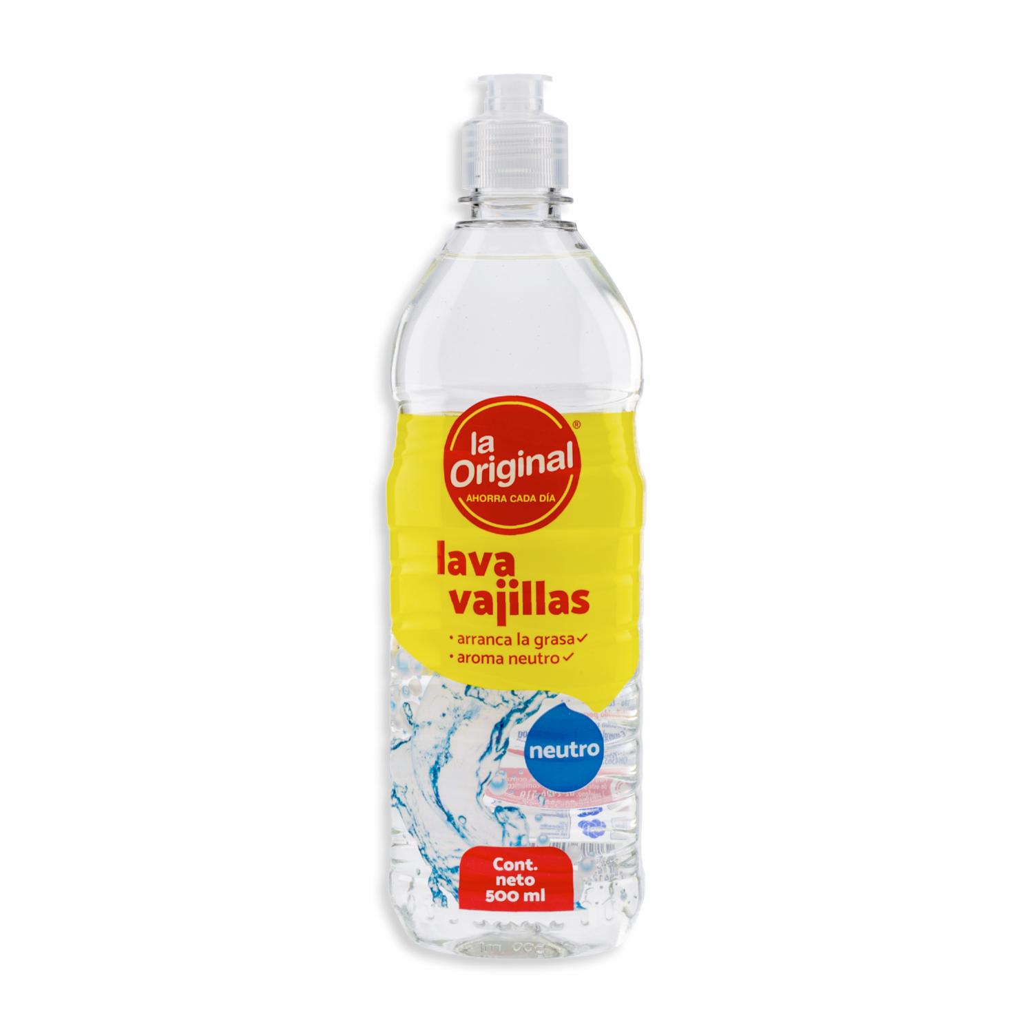 Lavavajillas Líquido Neutro Sin Aroma LA ORIGINAL 500 Ml