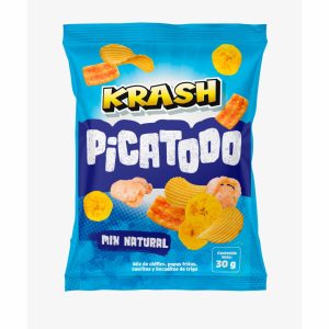 Picatodo Mix Natural De Chifles, Papas Fritas, Cueritos Y Bocaditos De Trigo KRASH 30 G