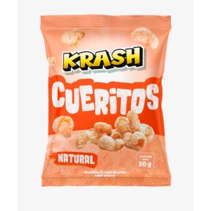 Cueritos Bocaditos De Cuero De Cerdo Sabor Natural KRASH 30 G