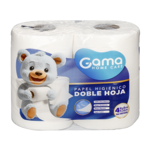 Papel Higiénico Doble Hoja GAMA 4 Rollos