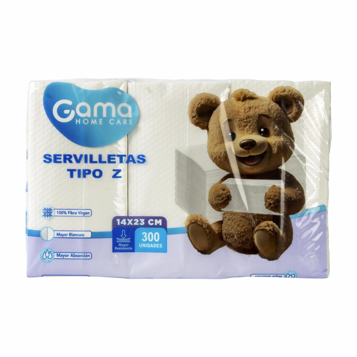 Servilleta En Z GAMA X 300 Uds