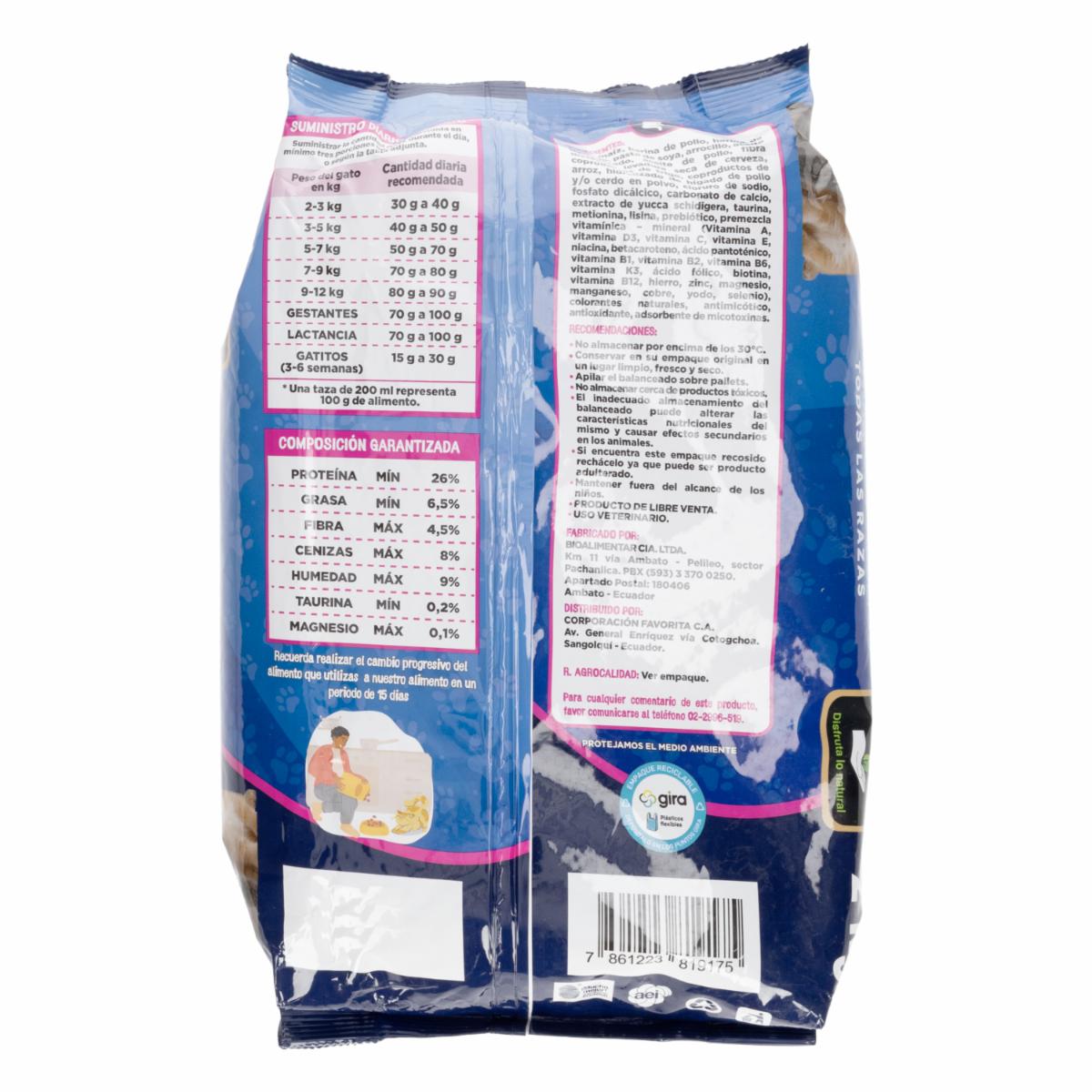 Alimento Para Gatos Cachorros Y Adultos Todas Las Razas Sabor A Pollo EL ARTESANAL 2 Kg - Image 2