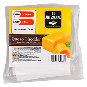 Queso Cheddar Rebanado EL ARTESANAL