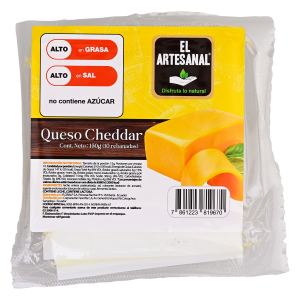 Queso Cheddar Rebanado EL ARTESANAL 150  G