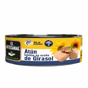 Atún Lomitos En Aceite De Girasol EL ARTESANAL 180 G