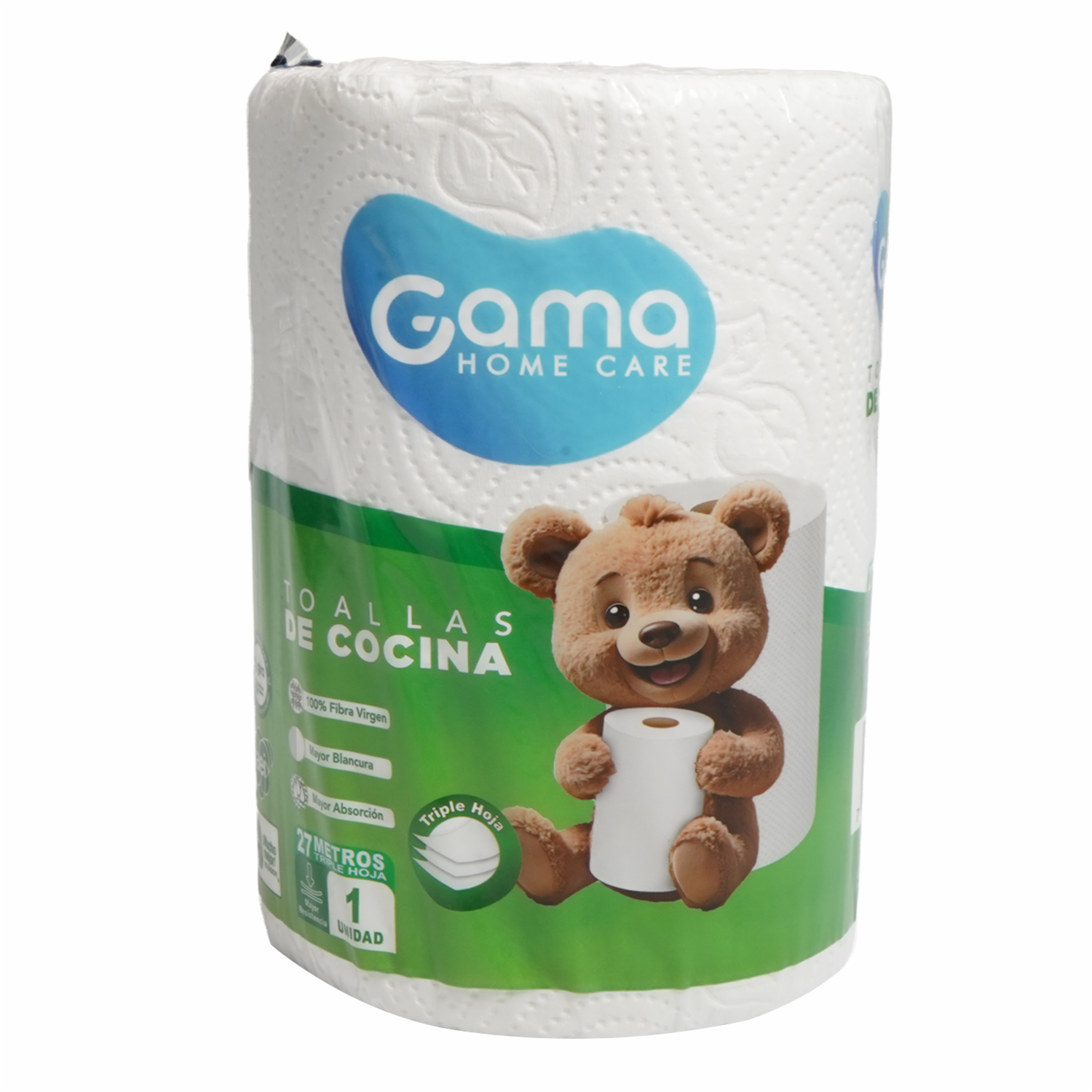 Toallas De Cocina Triple Hoja Mayor Absorción GAMA 1 X 27 M