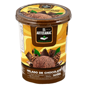 Helado De Chocolate EL ARTESANAL 900 Ml