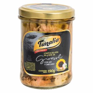 Atún Gourmet Con Ajo Y Orégano TUNALIA 190 G