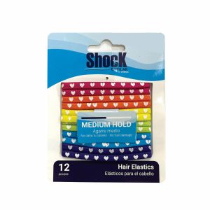 Vinchas De Cabello Tipo Elástico Plano Varios Colores SHOCK X 12 Uds