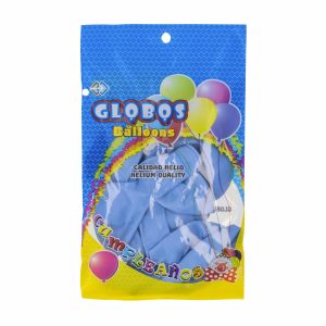 Globo Decoración N.9 Color Azul Pastel IMPORTADORA CUMPLEAÑOS X 10 Uds