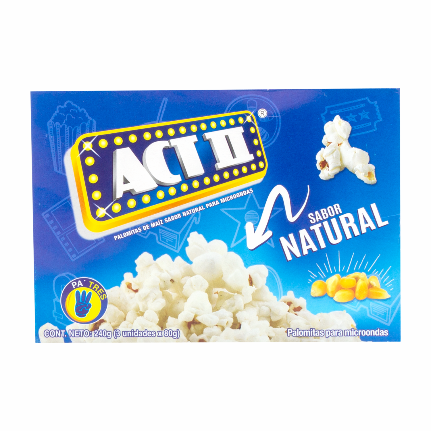 Canguil Natural 3Pack ACT II 240 G