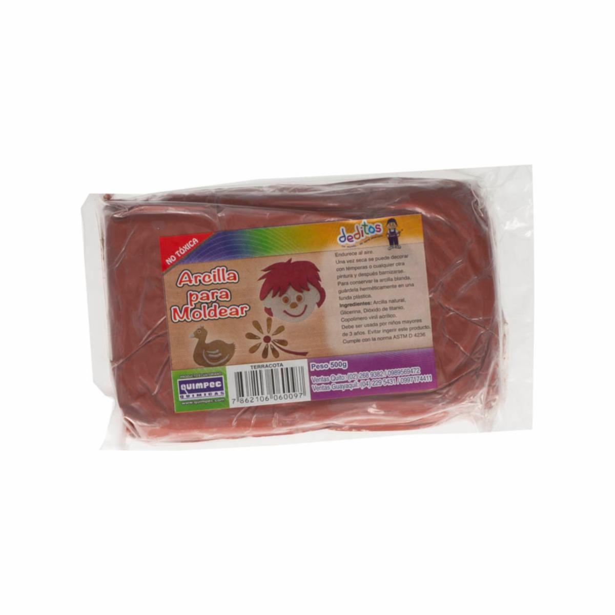 Arcilla Polimérica Para Moldear Color Terracota DEDITOS 500G