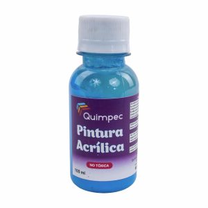 Pintura Acrílica Neón Azul QUIMPEC 100 Ml