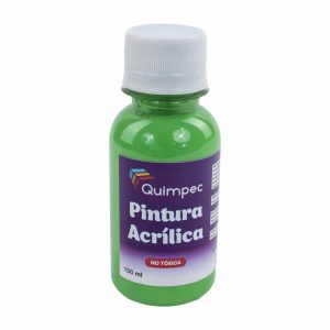 Pintura Acrílica Verde Limón QUIMPEC 100 Ml