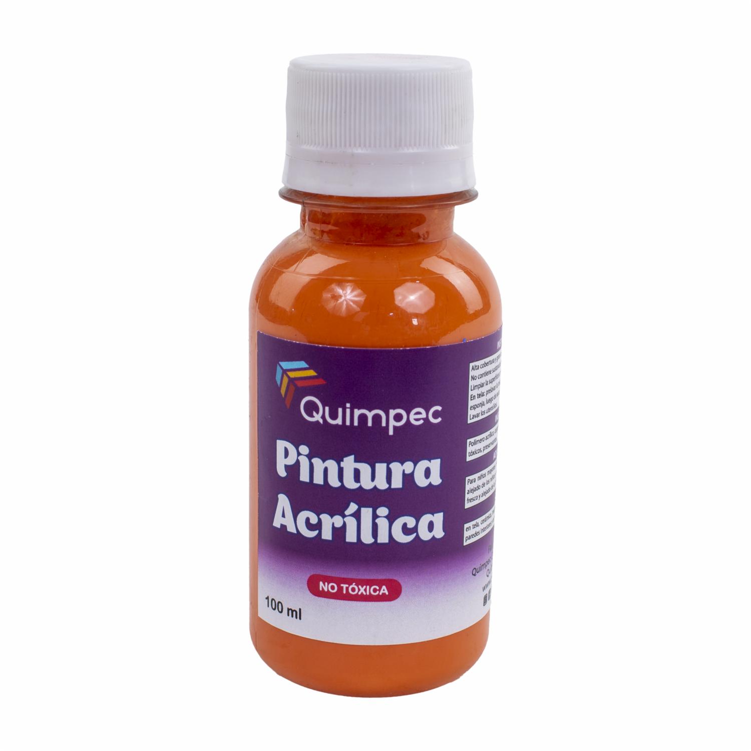 Pintura Acrílica Naranja QUIMPEC 100 Ml