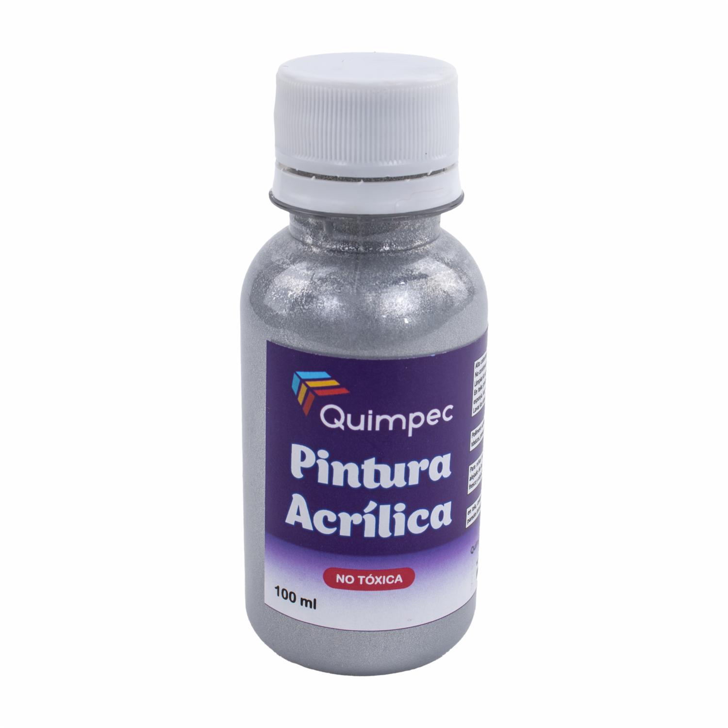 Pintura Acrílica Plata QUIMPEC 100 Ml