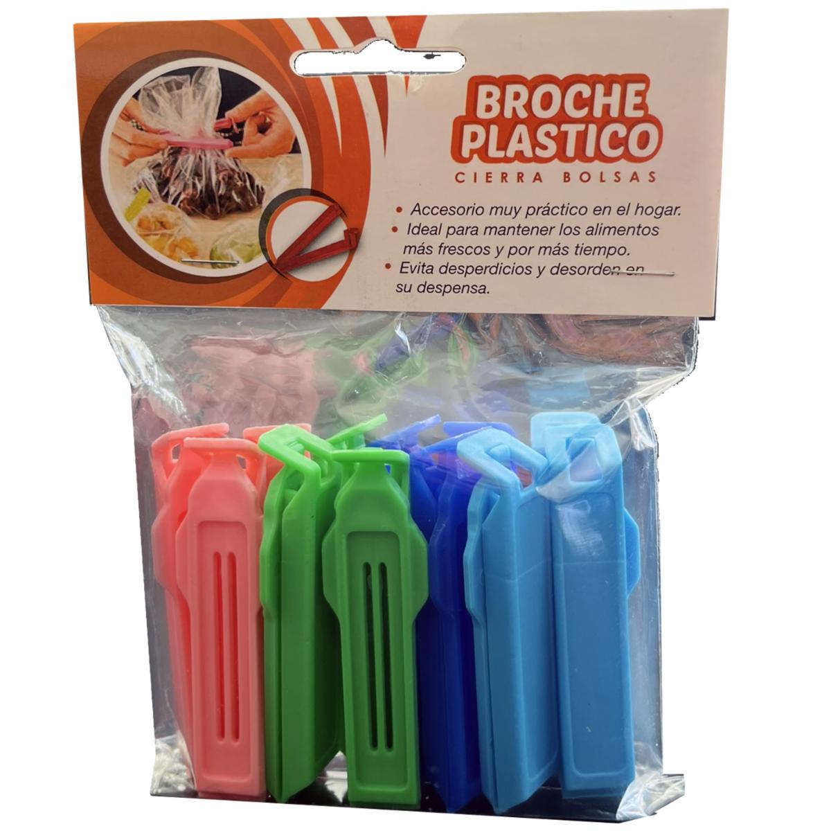 Broche Plástico Chico Para Cerrar Fundas CLAUDIO CANDO X 12 Uds