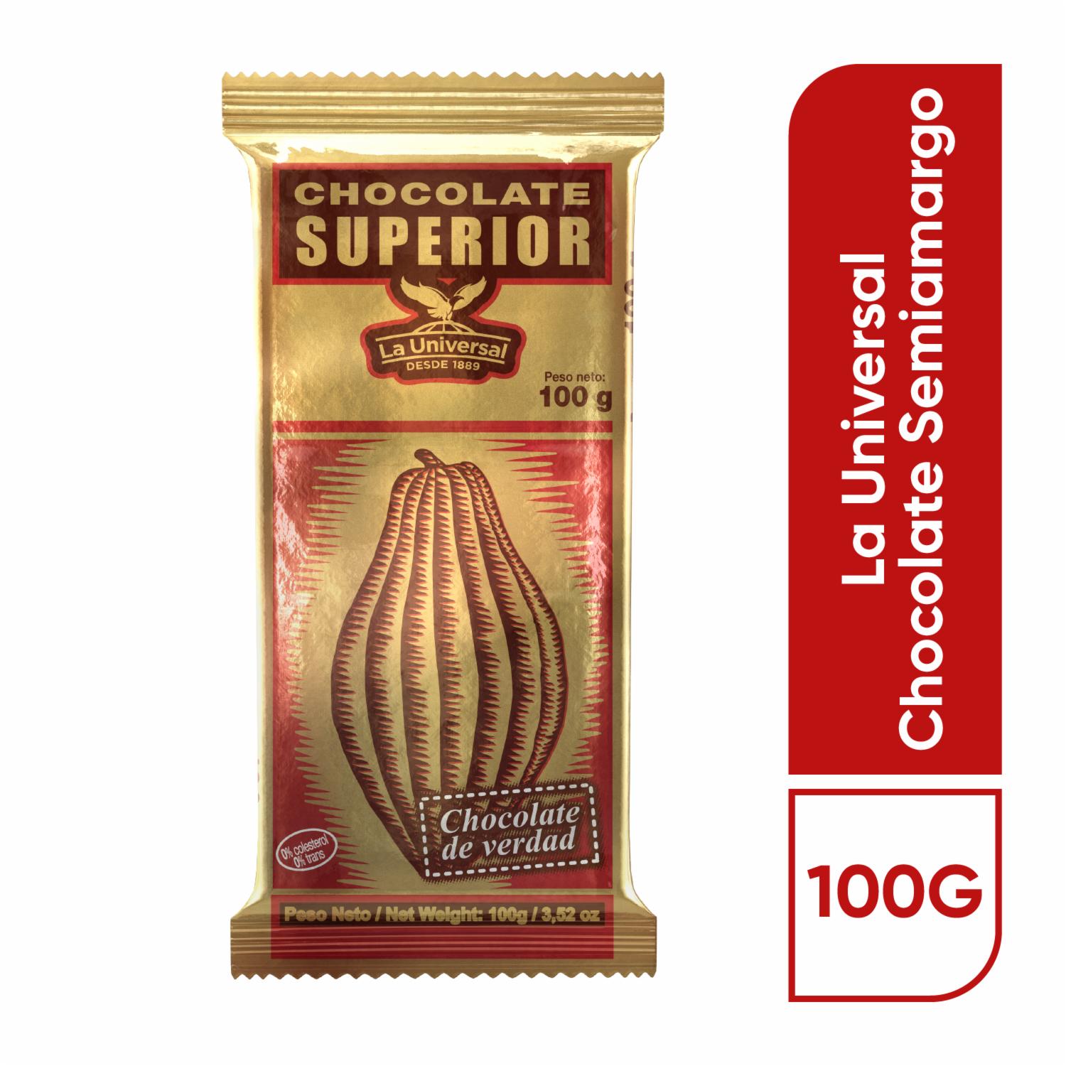 Chocolate Semiamargo SUPERIOR 100 G