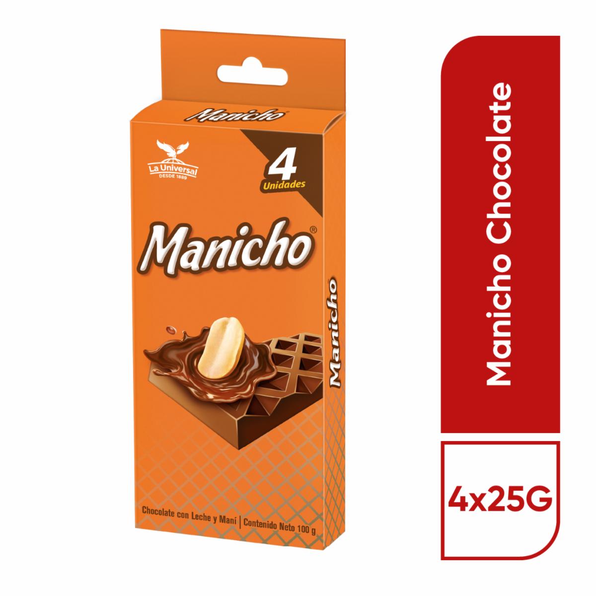 Chocolate Con Leche Y Maní MANICHO 100 G