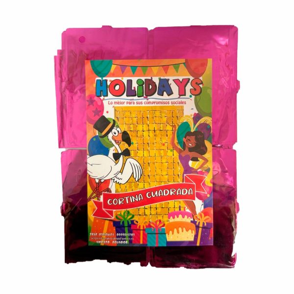 Cortina Cuadrada Fucsia HOLIDAY´S