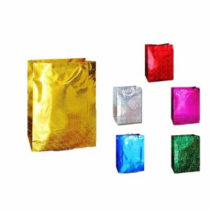 Funda De Regalo Holográfica Pequeña Varios Colores HOLIDAY'S 18 X 23cm
