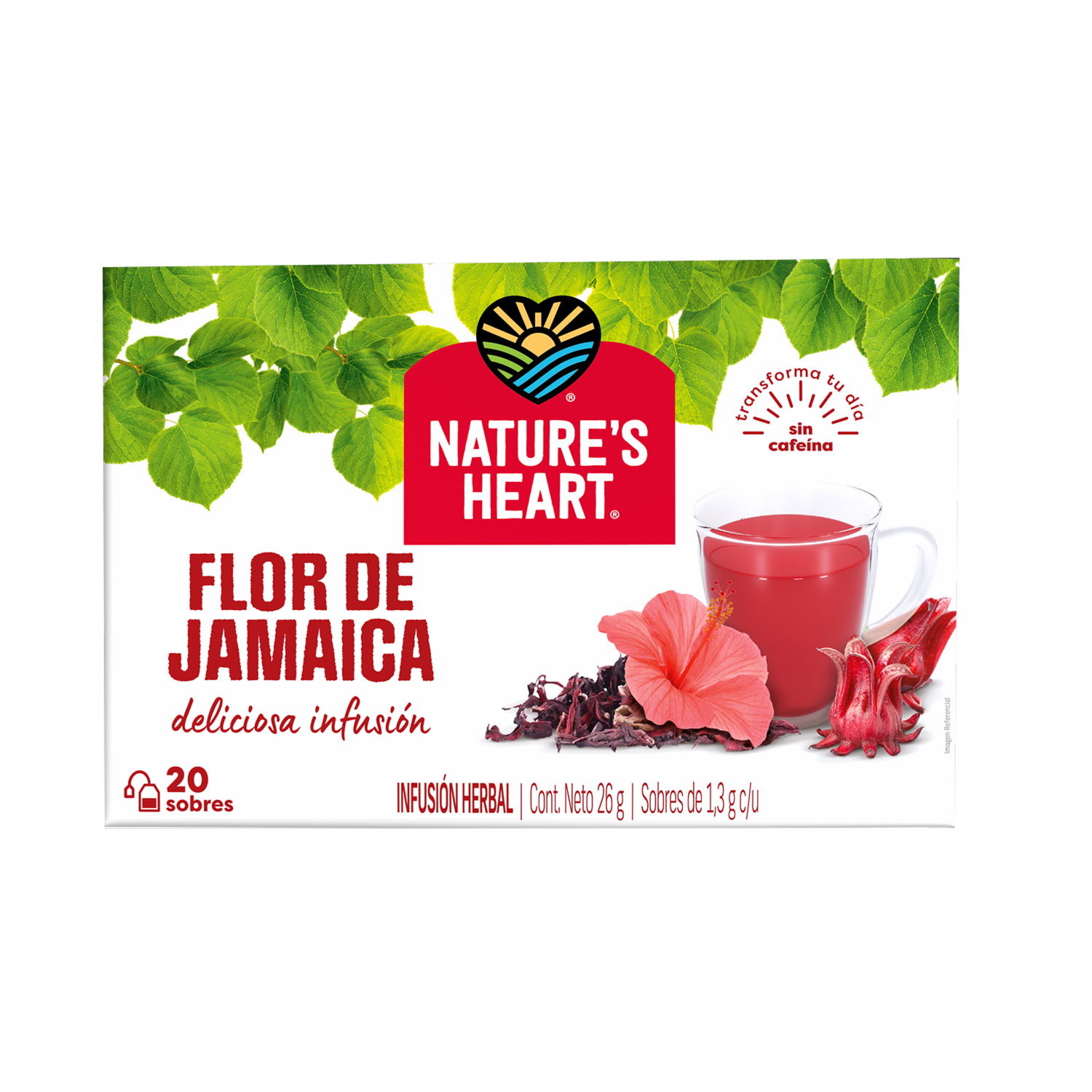 Infusión Flor De Jamaica NATURE´S HEART 20 X 1.30 G