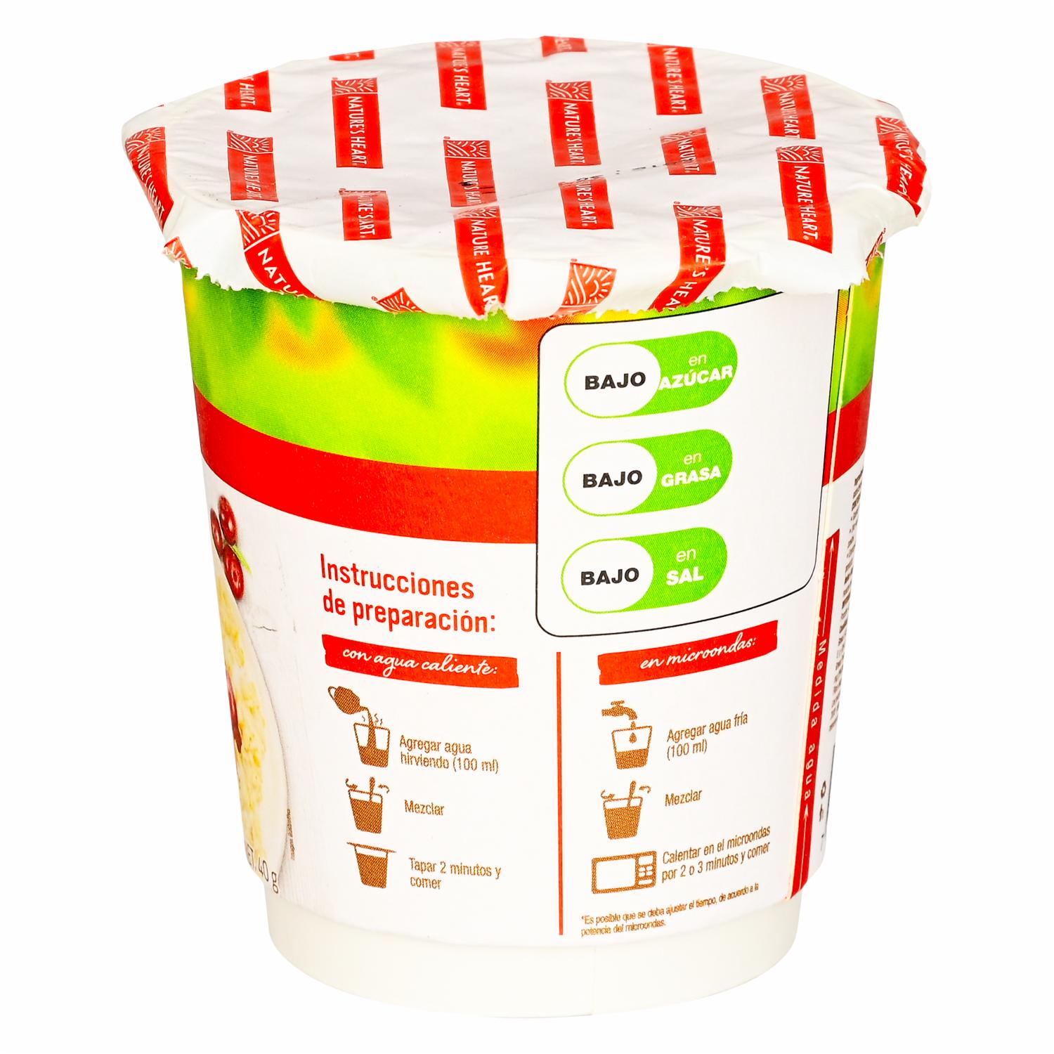 Avena Instantánea De Frutos Rojos NATURE´S HEART 40 G - Image 3