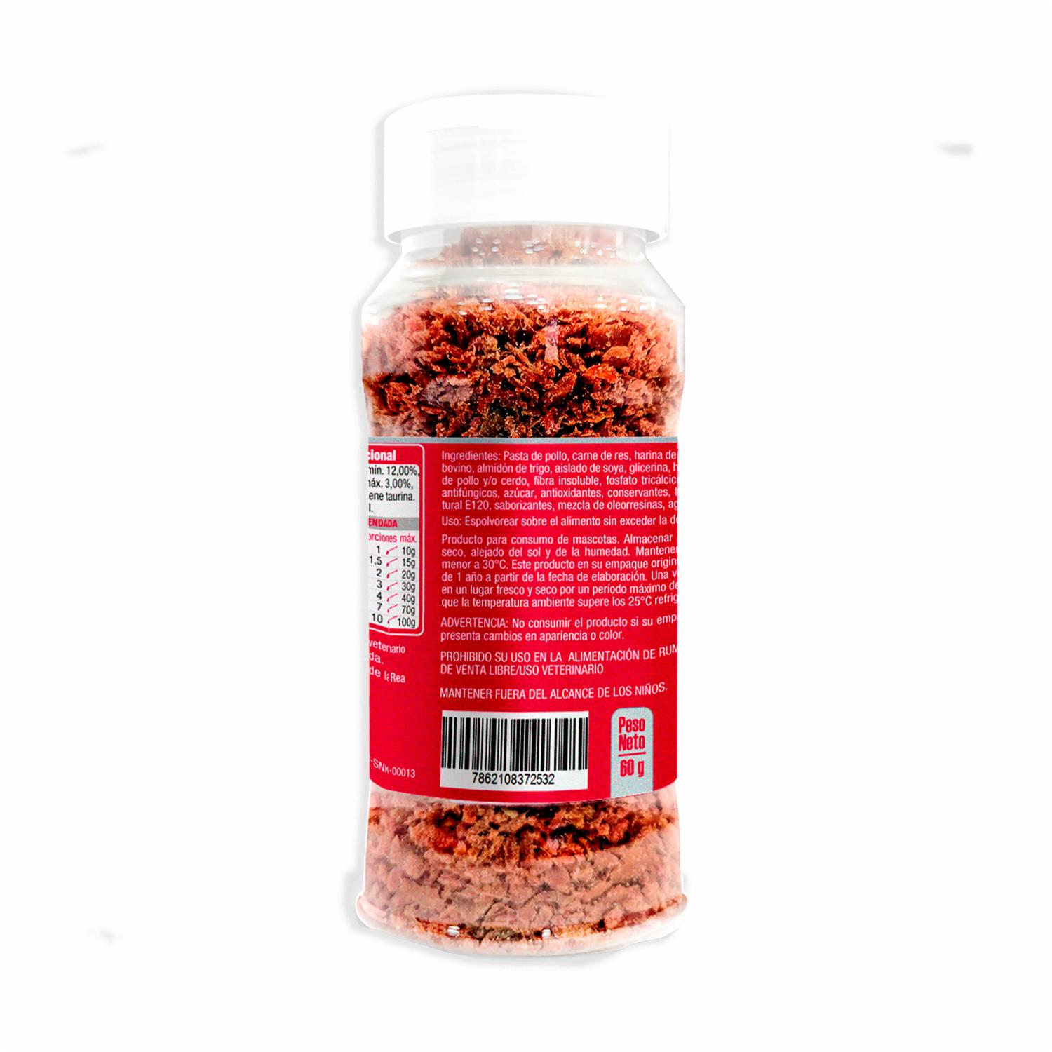 Sazonador Para Comida De Perros Sabor Res Y Pollo CARNITAS 60 G - Image 3