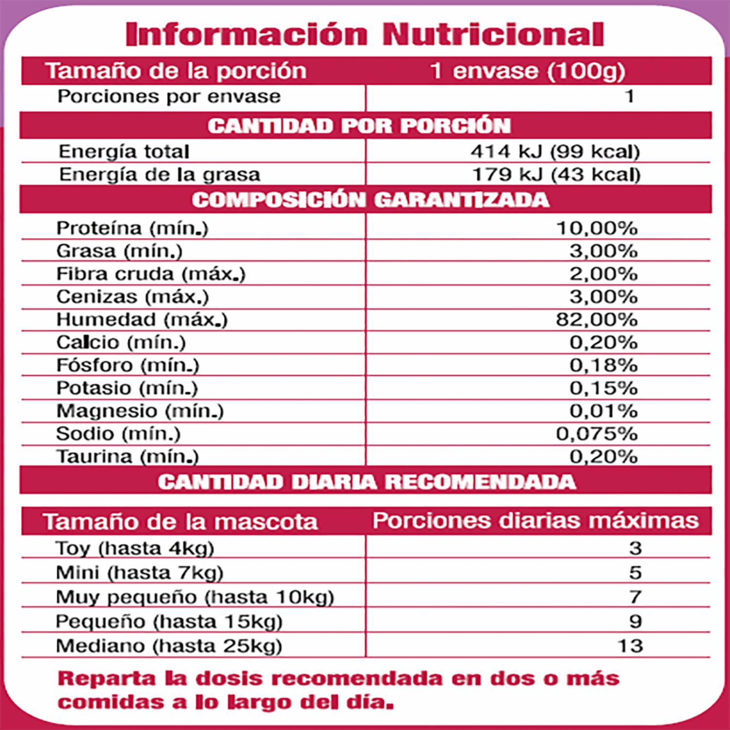 Snack Para Perros Adultos Todas Las Razas Trocitos En Salsa Pavo Ternera CARNITAS 100 G - Image 2