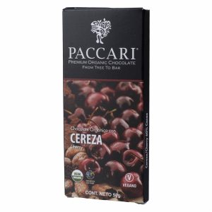 Chocolate Orgánico De Cereza PACCARI 50 G