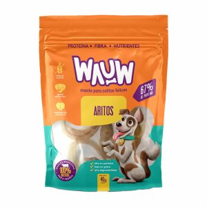 Snack Para Perros Aritos Masticables WAUW 40 G