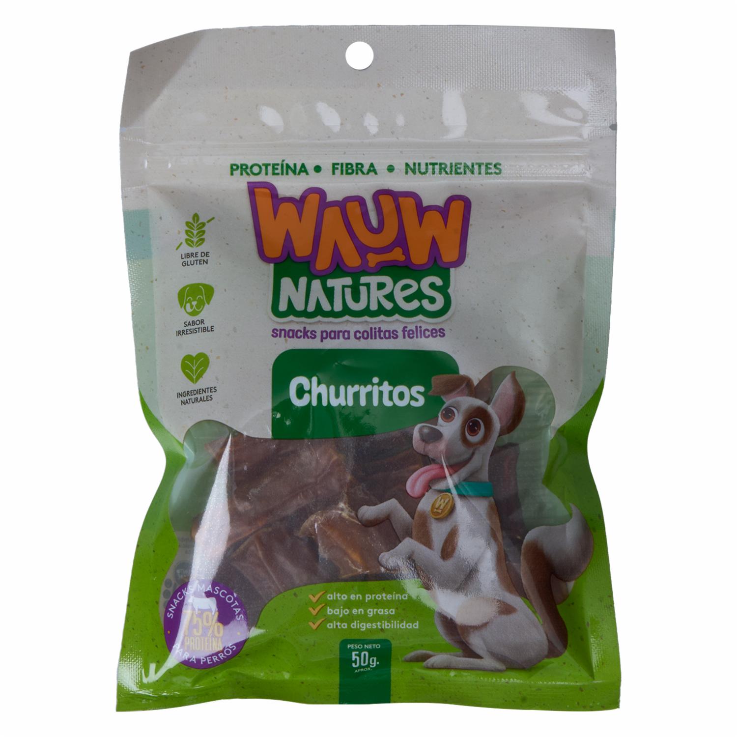 Snack Para Perro Churritos WAUW 50 G