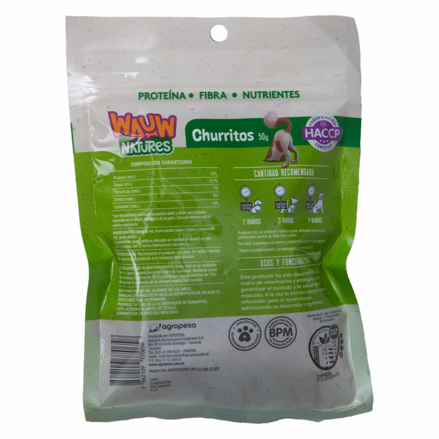 Snack Para Perro Churritos WAUW 50 G - Image 3