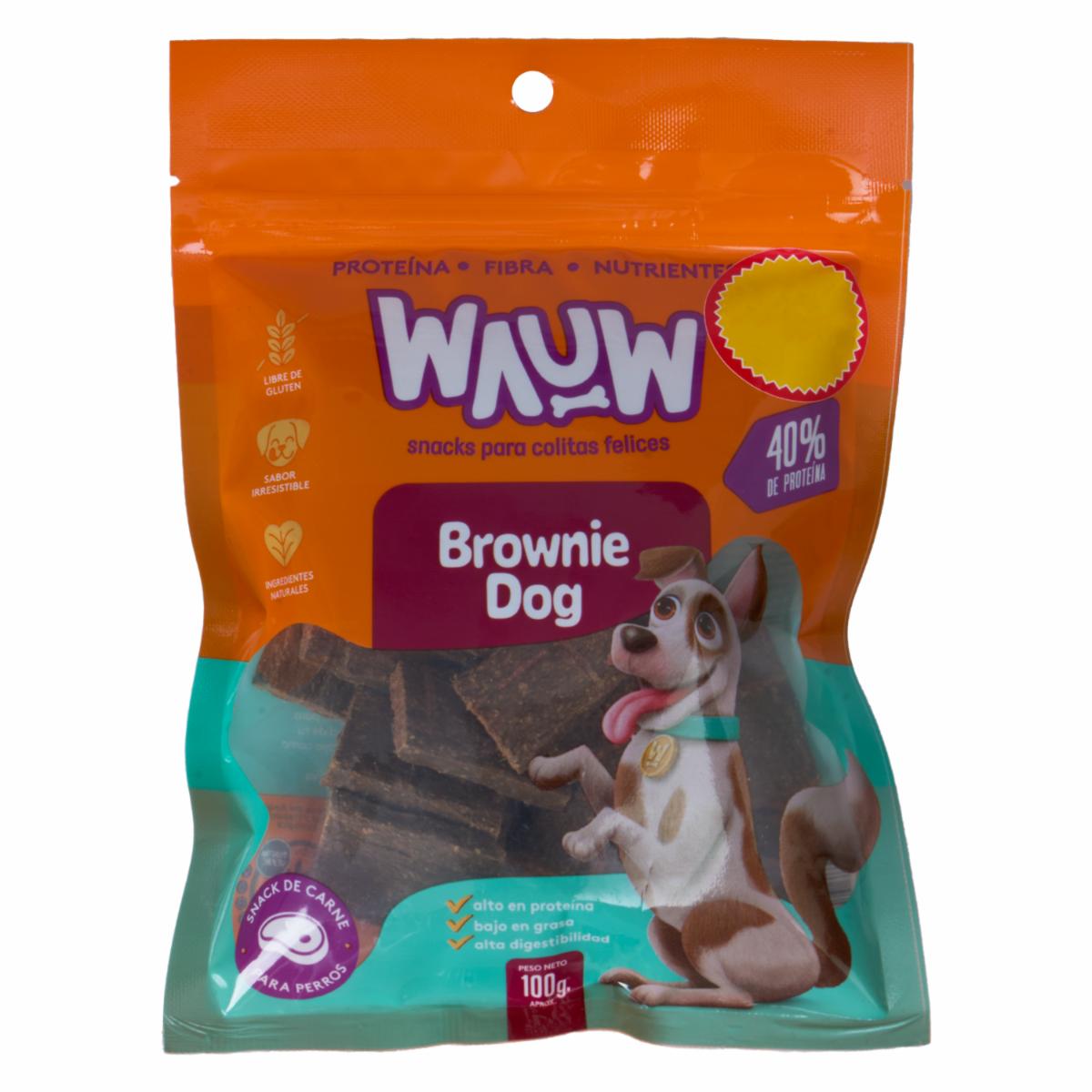 Snack Para Perro Brownie Dog WAUW 100 G