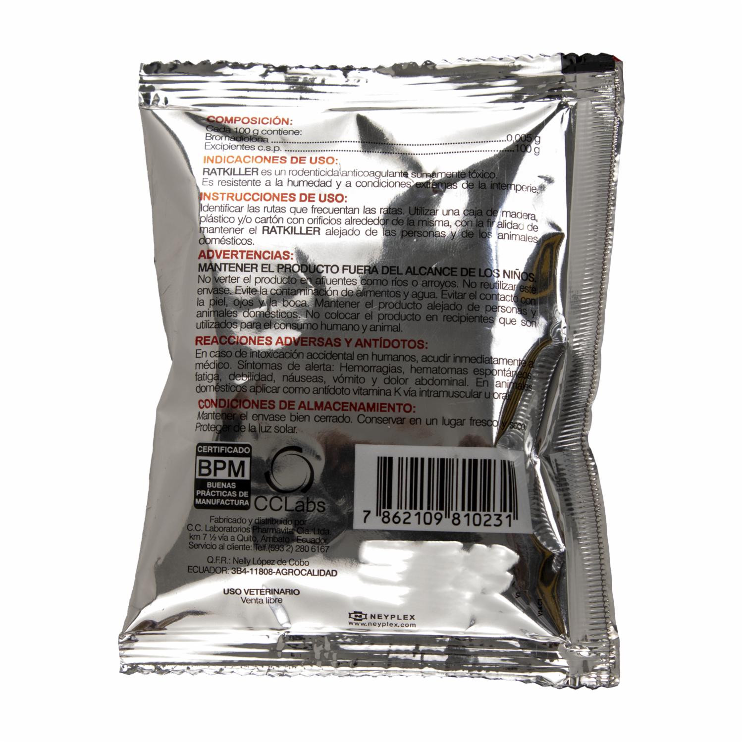 Raticida Pellets RATKILLER 50 G - Image 2