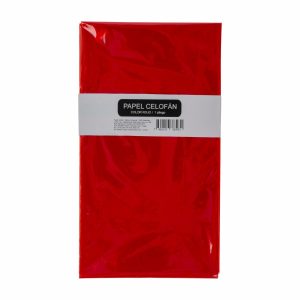 Papel Celofán Tono Rojo En Pliego OIMI 110X96