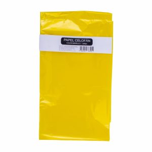 Papel Celofán Tono Amarillo En Pliego OIMI 110X96