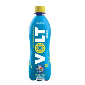 Bebida Energizante Maca + Guaraná + Ginseng Sabor Arándano VOLT 400 Ml