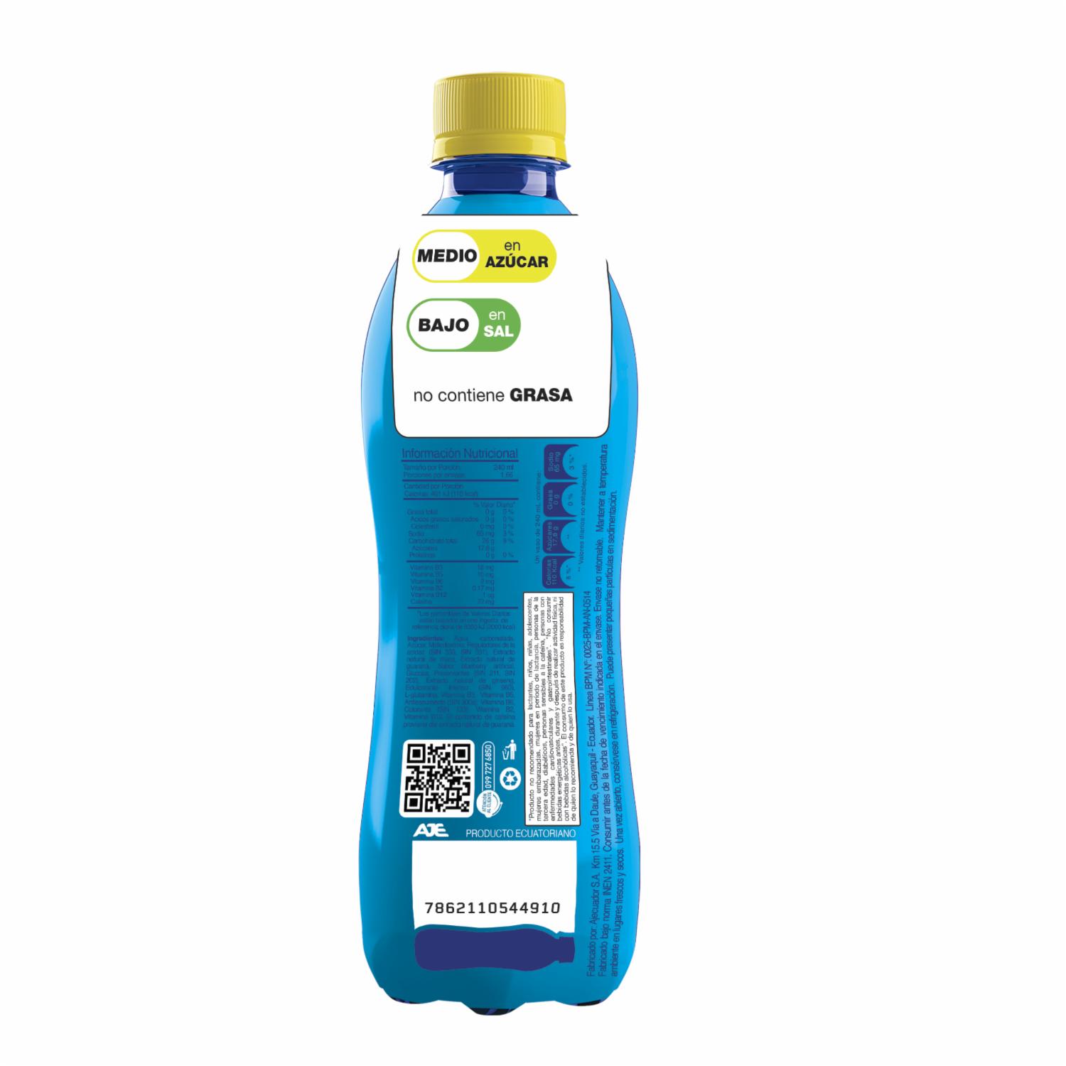 Bebida Energizante Maca + Guaraná + Ginseng Sabor Arándano VOLT 400 Ml - Image 2