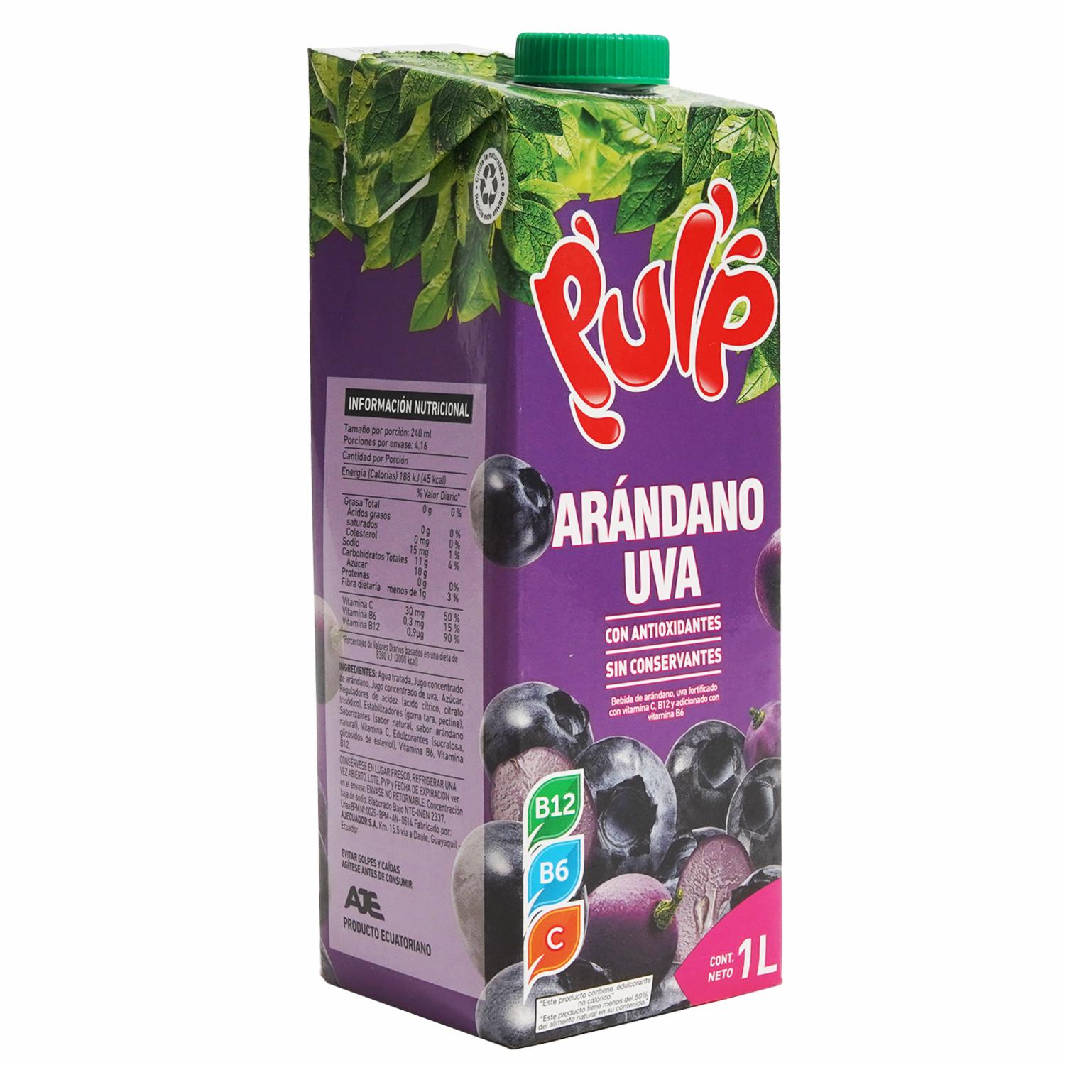 Jugo Arándano Y Uva PULP Tetrapak - Image 5
