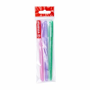 Bolígrafo Galaxy Verde Violeta Y Rosado STABILO