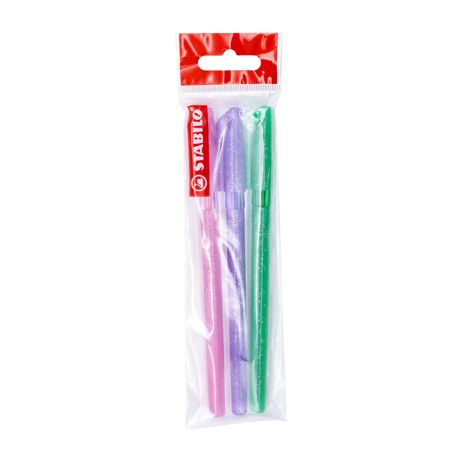 Bolígrafo Galaxy Verde Violeta Y Rosado STABILO Ecopack 3 Uds - Image 2