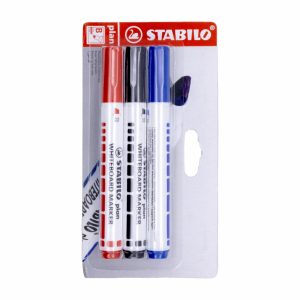 Marcador Para Para Pizarra Azul Negro Rojo STABILO