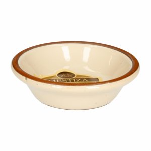 Salsera Alfarero Color Crema Miel MESTIZA 10 Cm