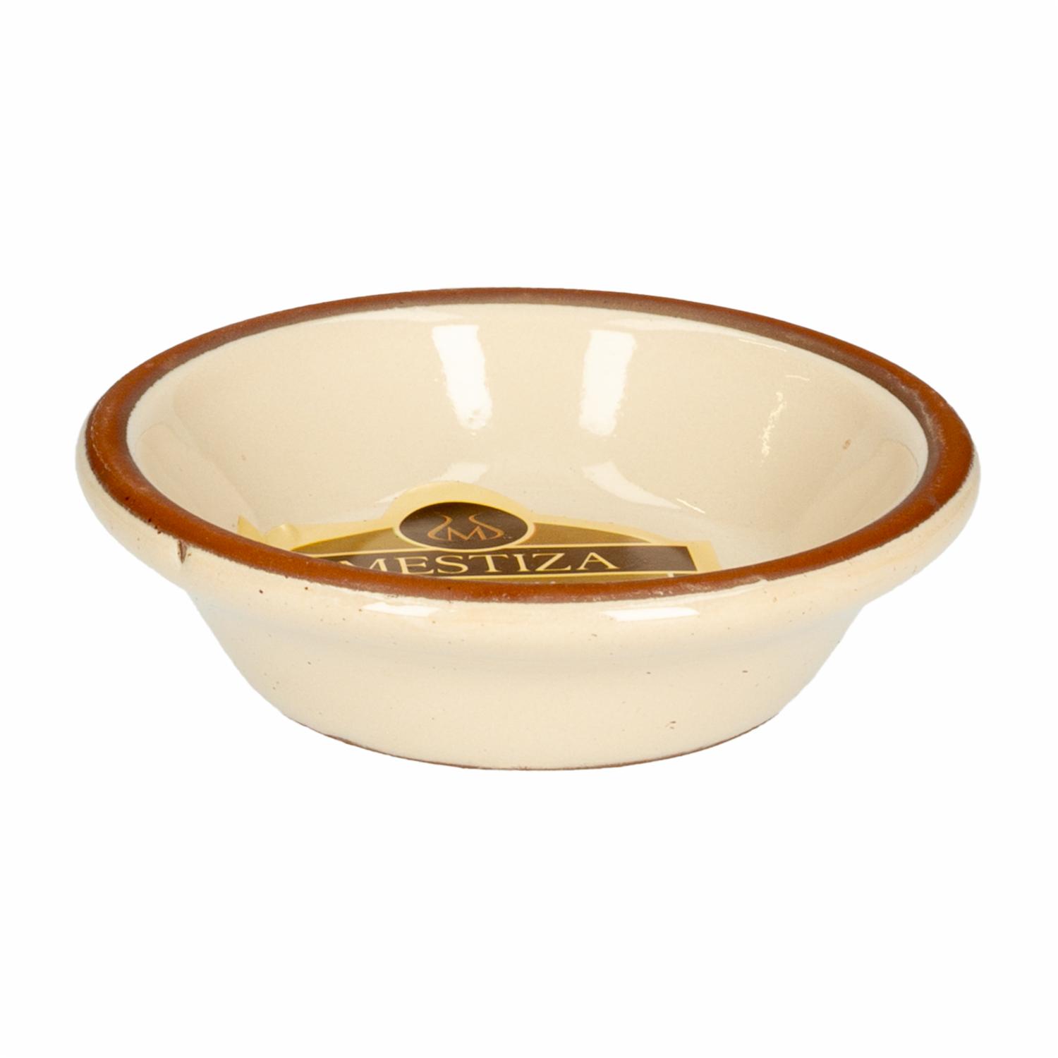 Salsera Alfarero Color Crema Miel MESTIZA 10 Cm